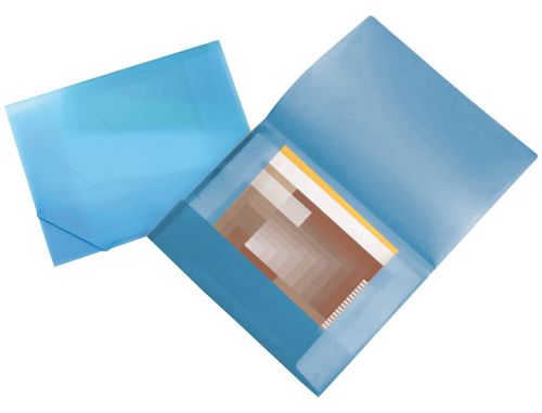 Pasta liderpapel portadocumentos abas polipropileno din a3 azul serie frosty lombada flexivel , Liderpapel , 32827 , 4710581448028